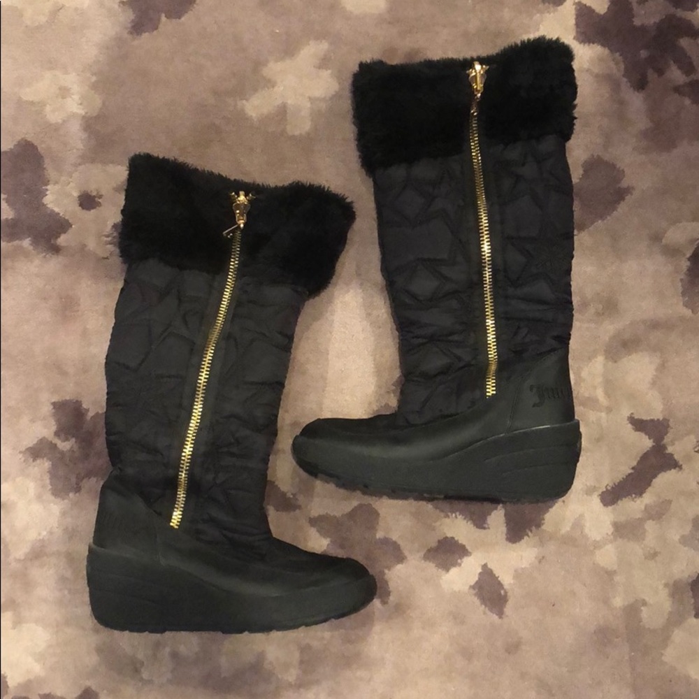 Juicy couture padded boots size 9